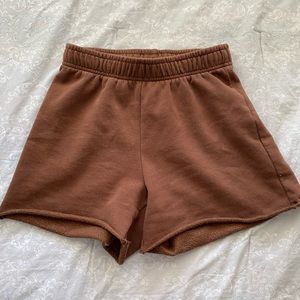 PacSun Brown Oversized Sweatshorts